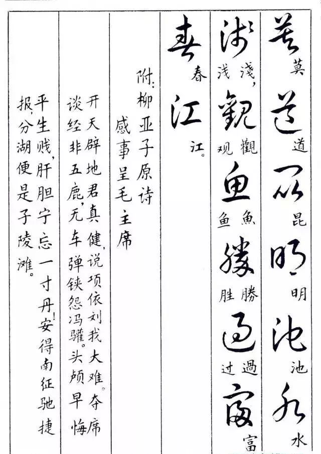毛主席草書楷字對照表(圖4)