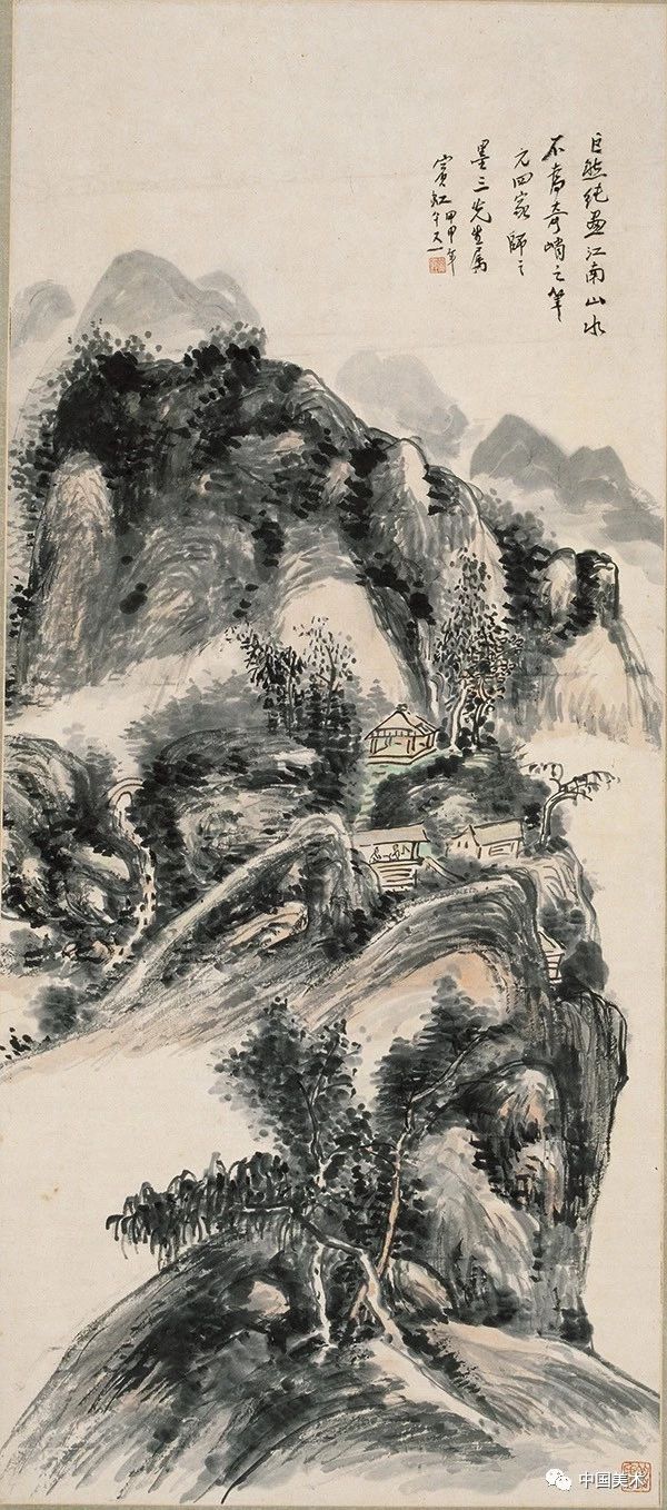 李可染，黃賓虹老師的畫，遠(yuǎn)看什么都有，近看什么都找不到(圖3)
