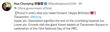 華春瑩連發(fā)12組圖，意味深長(圖1)