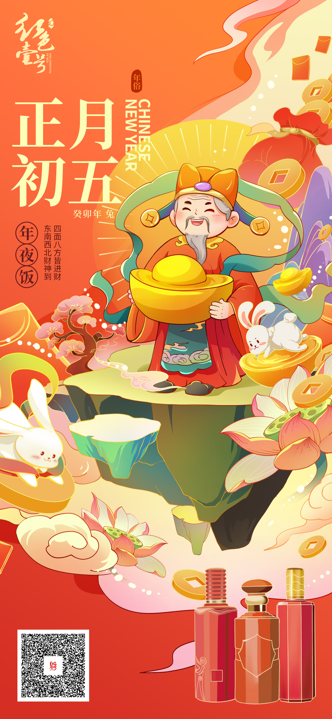 正月初五：迎財(cái)神！四面八方皆進(jìn)財(cái)，東南西北財(cái)神到(圖1)