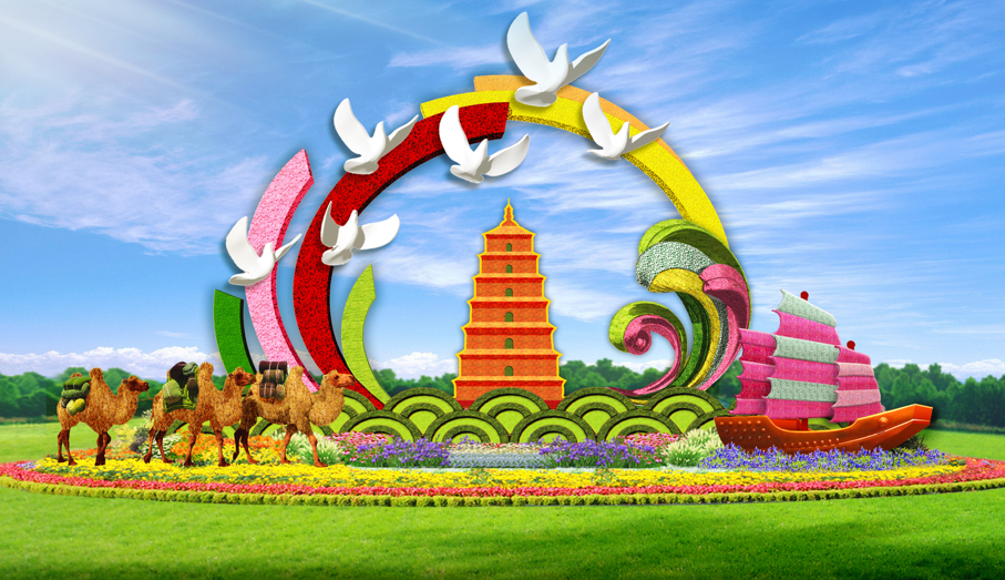 國慶花壇6.png 國慶花壇方案公布:大花籃里首次裝上了(圖7)