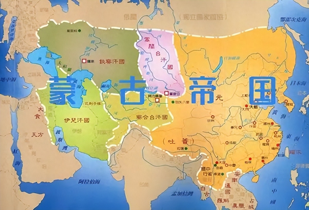成吉思汗和子孫們打下的國土，如今都變成了哪些國家？(圖2)