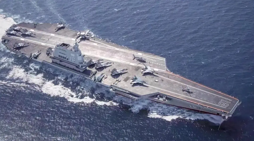 震撼！福建艦最新畫面！(圖1)