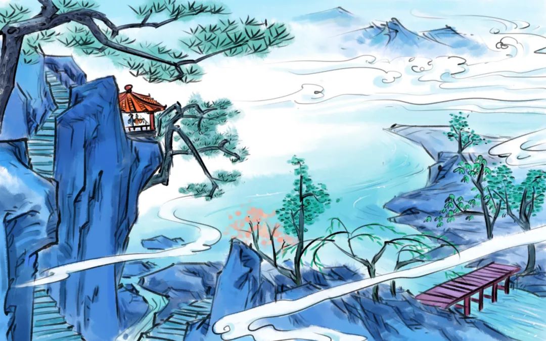 扶桑西枝對斷石,弱水東影隨長流.jpg 杜甫《白帝城最高樓》(圖3)