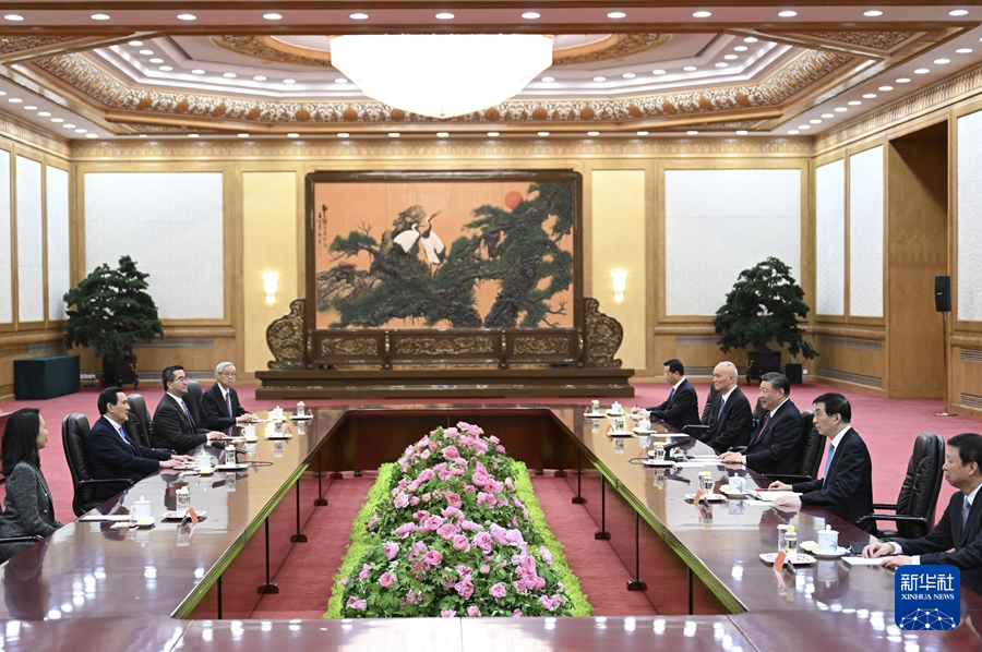 習(xí)近平會(huì)見馬英九一行(圖4)