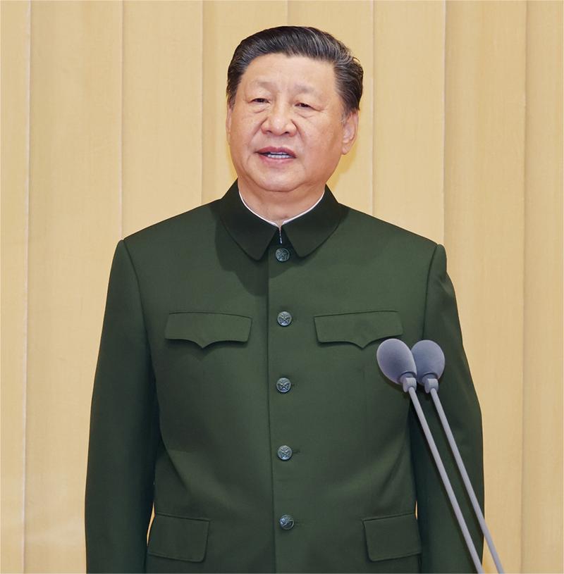 習(xí)近平致訓(xùn)詞.jpg 中國人民解放軍信息支援部隊(duì)成立大會在京舉行 習(xí)近平向信息支援部隊(duì)授予軍旗并致訓(xùn)詞(圖1)