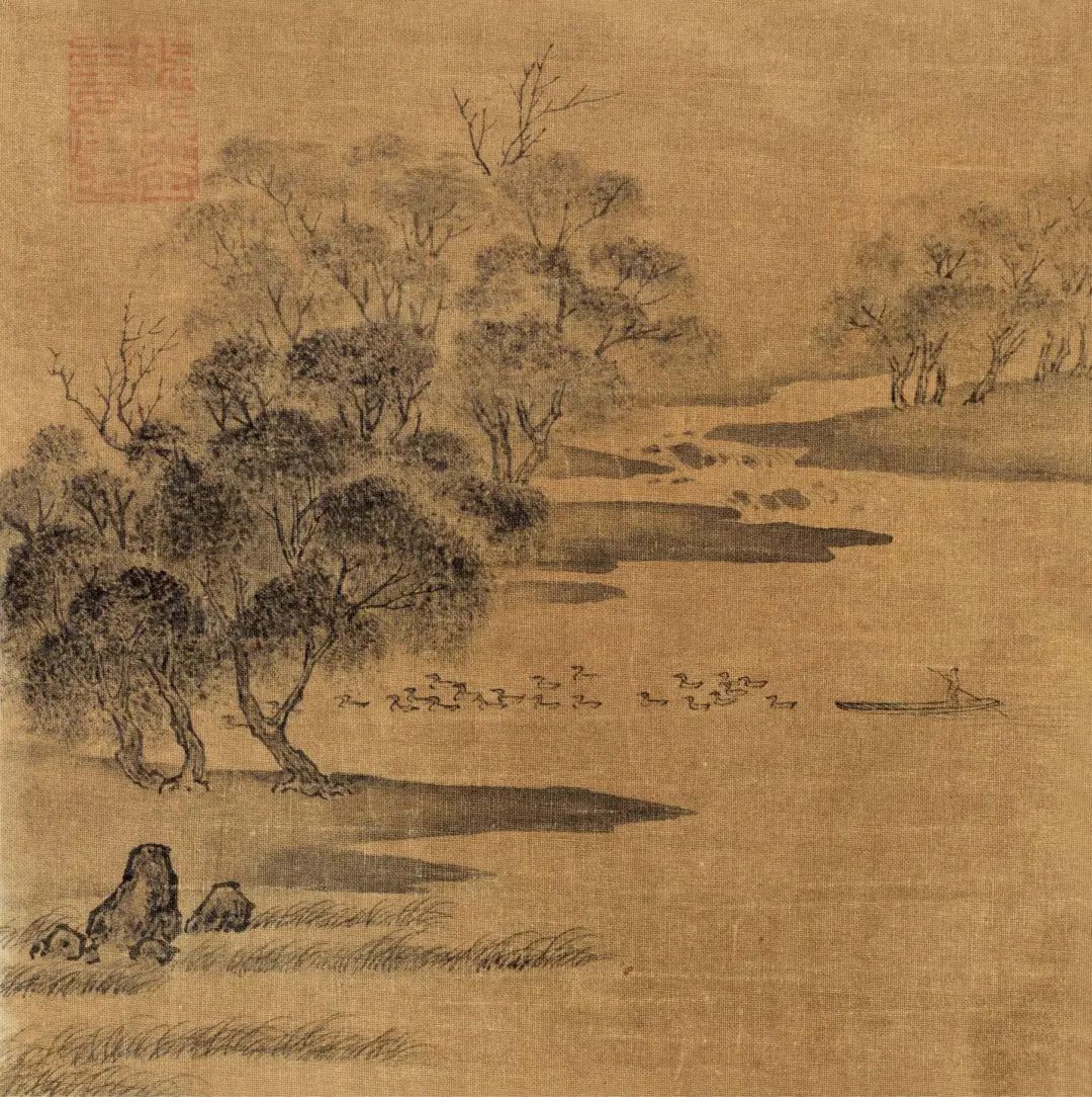 射鴨矮闌蒼蘚滑.jpg 仇遠(yuǎn)《浣溪沙·紅紫妝林綠滿(mǎn)池》(圖2)