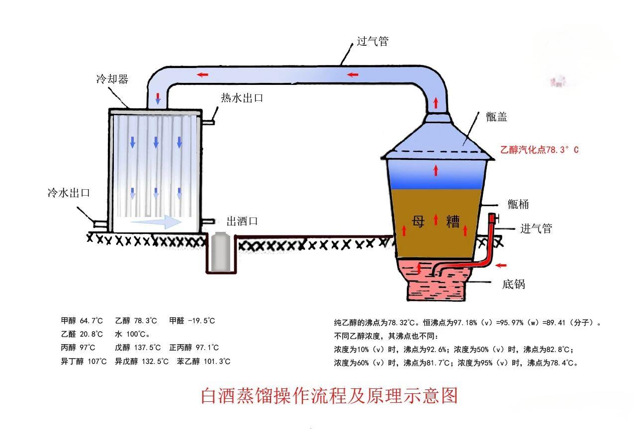 白酒蒸餾.jpg 【釀酒技術(shù)】說說白酒蒸餾的作用(圖1)