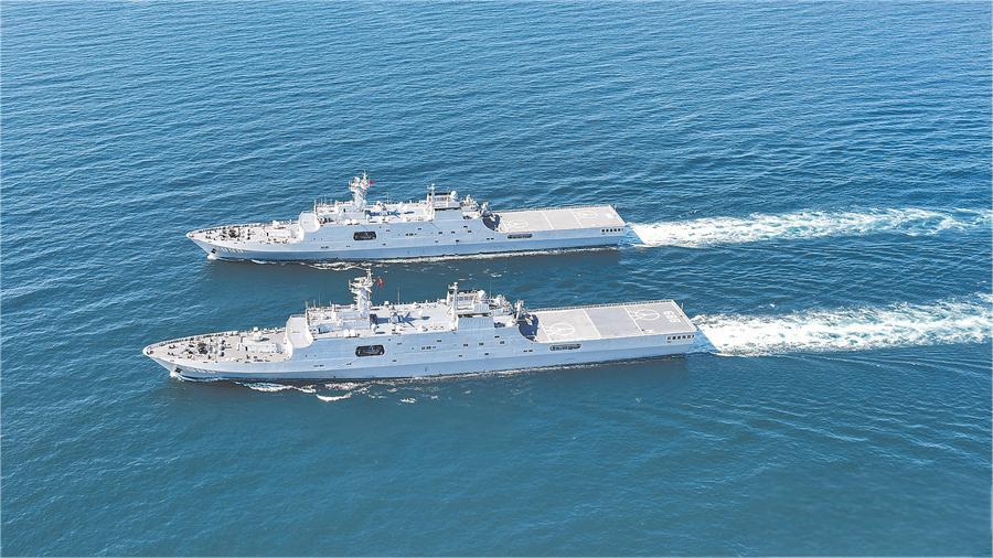 我海軍第46批護(hù)航編隊焦作艦洪湖艦訪問埃及/8月陸海軍訓(xùn)練日常報道(圖7)