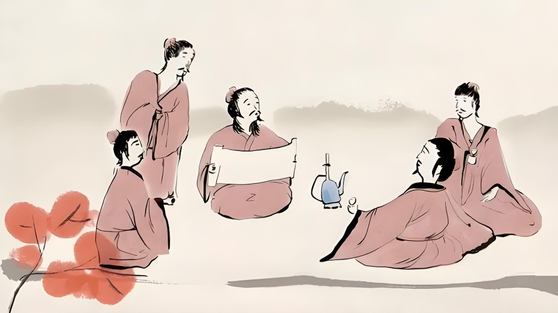 古人喝酒.jpg 《酒政六則》中的喝酒儀式感(圖5)