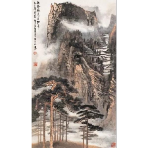 毛主席經(jīng)典詩詞入畫，大氣磅礴，美不勝收（無限風光在險峰）
