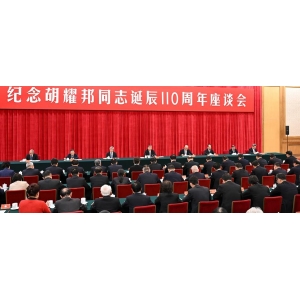 中共中央舉行紀(jì)念胡耀邦同志誕辰110周年座談會 習(xí)近平發(fā)表重