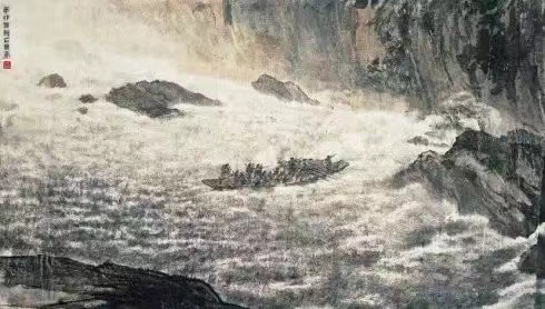 毛主席經(jīng)典詩詞入畫，大氣磅礴，美不勝收（建國初期和長征題材作品）(圖10)