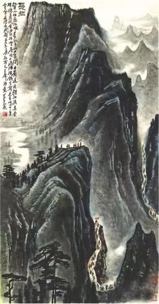 毛主席經(jīng)典詩詞入畫，大氣磅礴，美不勝收（建國初期和長征題材作品）(圖13)