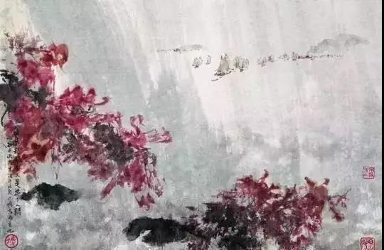 毛主席經(jīng)典詩詞入畫，大氣磅礴，美不勝收（北戴河以及韶山題材作品）(圖2)