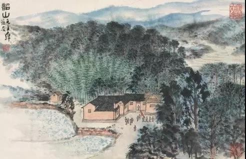 毛主席經(jīng)典詩詞入畫，大氣磅礴，美不勝收（北戴河以及韶山題材作品）(圖9)