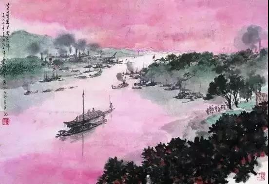 毛主席經(jīng)典詩詞入畫，大氣磅礴，美不勝收（神女應(yīng)無恙，當(dāng)驚世界殊）(圖1)