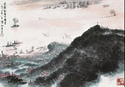 毛主席經(jīng)典詩詞入畫，大氣磅礴，美不勝收（神女應(yīng)無恙，當(dāng)驚世界殊）(圖4)