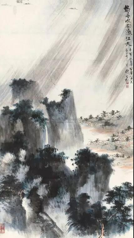 毛主席經(jīng)典詩詞入畫，大氣磅礴，美不勝收（神女應(yīng)無恙，當(dāng)驚世界殊）(圖8)