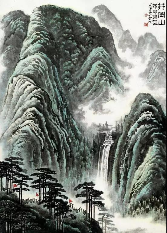 毛主席經(jīng)典詩詞入畫，大氣磅礴，美不勝收（長沙，井岡山）(圖12)