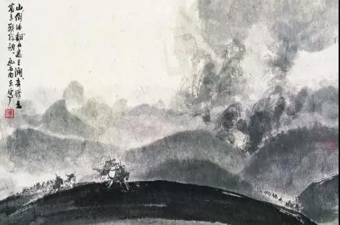 毛主席經(jīng)典詩詞入畫，大氣磅礴，美不勝收（無限風光在險峰）(圖1)