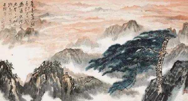毛主席經(jīng)典詩詞入畫，大氣磅礴，美不勝收（無限風光在險峰）(圖6)
